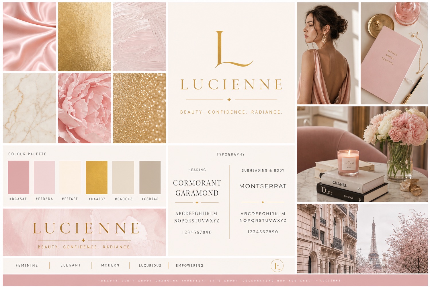 Brand moodboard example